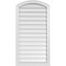 Ekena Millwork Arch Top Surface Mount PVC Gable Vent: Functional, w/ 2"W x 2"P Brickmould Sill Frame, 22"W x 42"H GVPAR22X4203SF - alternate 1
